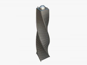 Futuristic Skyscraper 3D Model