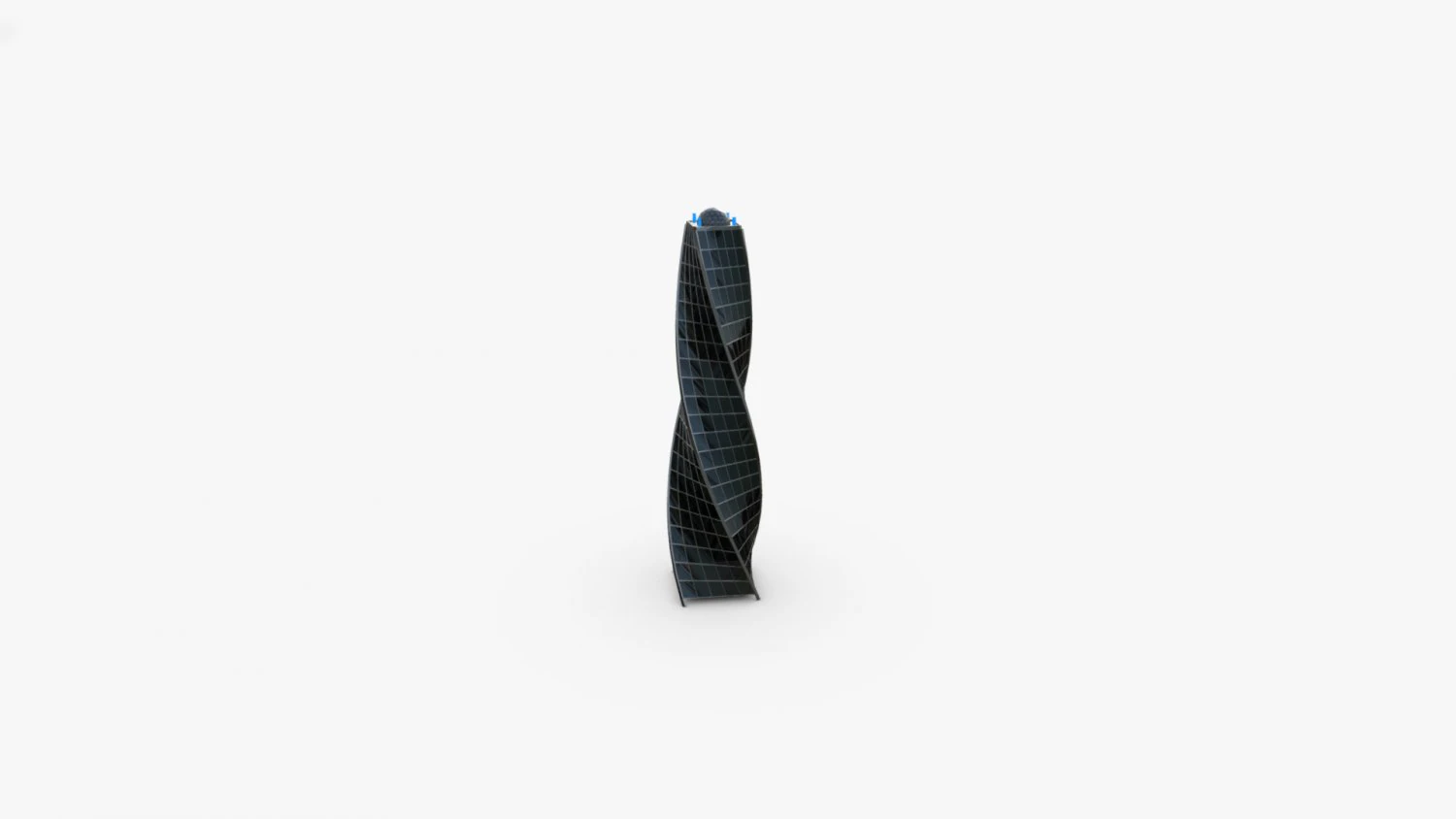 Futuristic Skyscraper 3D Model .c4d .max .obj .3ds .fbx .stl .blend 
