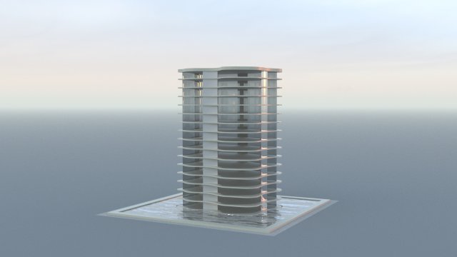 Art Skyscraper Modèle 3D .c4d .max .obj .3ds .fbx .stl .blend 
