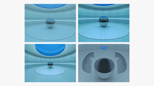 Hibernation Capsule 3D Модель .c4d .max .obj .3ds .fbx .stl .blend 