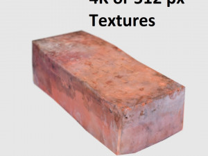 red bricks pack low-poly and photoscanned 3D Модель