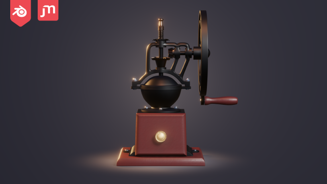 Coffee Grinder 3Dモデル .c4d .max .obj .3ds .fbx .stl .blend 