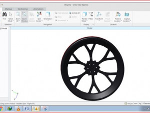 auto alloy wheel 3D 模型