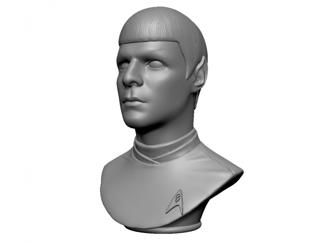 spock from star trek beyond 3D Print Model .c4d .max .obj .3ds .fbx .stl .blend 