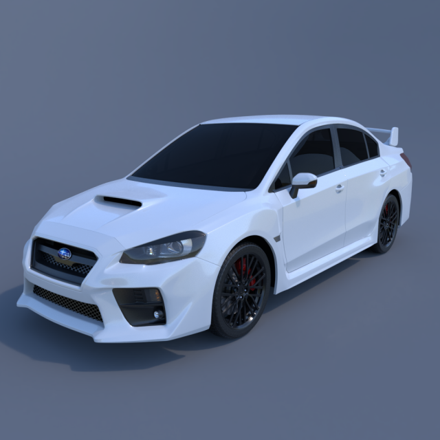 subaru wrx sti Modèle 3D .c4d .max .obj .3ds .fbx .stl .blend 