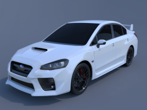 subaru wrx sti 3D 모델