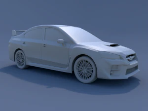 subaru wrx sti 3D Model