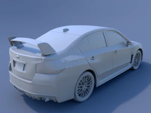 subaru wrx sti 3D Model