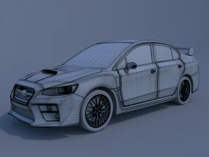 subaru wrx sti 3D Model
