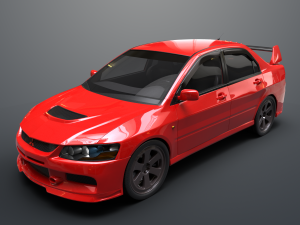 mitsubishi lancer evolution ix 3D 모델