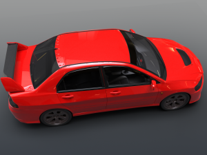 mitsubishi lancer evolution ix 3D 모델