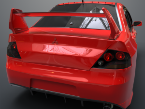 mitsubishi lancer evolution ix 3D 모델