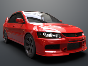 mitsubishi lancer evolution ix 3D 모델