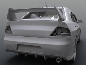 mitsubishi lancer evolution ix 3D 모델