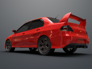 mitsubishi lancer evolution ix 3D 모델