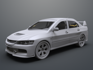 mitsubishi lancer evolution ix 3D 모델
