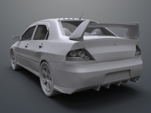 mitsubishi lancer evolution ix 3D 모델