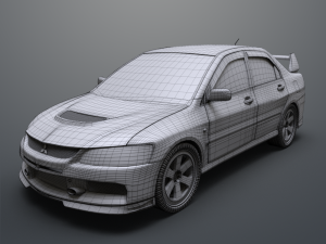 mitsubishi lancer evolution ix 3D 모델