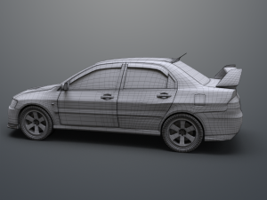 mitsubishi lancer evolution ix 3D 모델