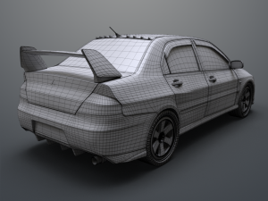 mitsubishi lancer evolution ix 3D 모델