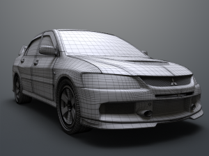 mitsubishi lancer evolution ix 3D 모델