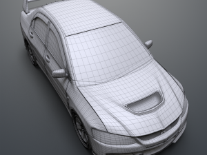 mitsubishi lancer evolution ix 3D 모델