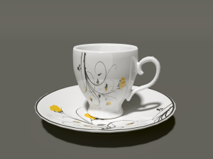tea set Model 3D
