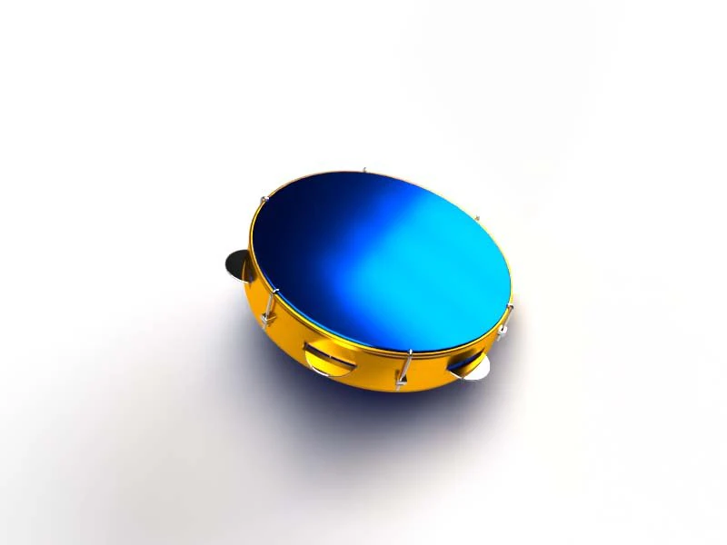 tambourine 3D Model .c4d .max .obj .3ds .fbx .stl .blend 