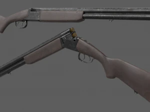rifle de ca&ccedil;a antigo Modelo 3D