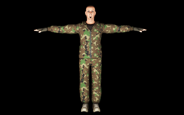 man 3D Модель .c4d .max .obj .3ds .fbx .stl .blend 