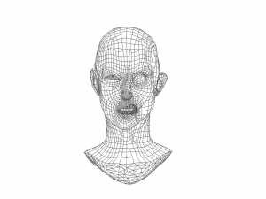 zombie head female 3Dモデル