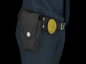 police model woman 3D Модель