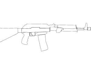 ak 47 3D मॉडल