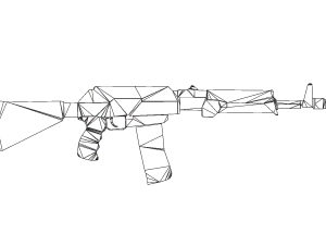 ak 47 3D मॉडल