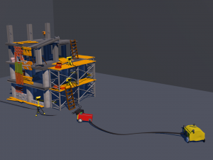 cartoon construction Model 3D