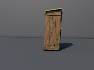 rural tuolet Model 3D