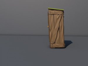 rural tuolet Model 3D