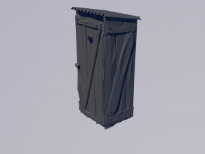 rural tuolet Model 3D