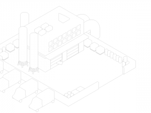 low poly factory 3D Model
