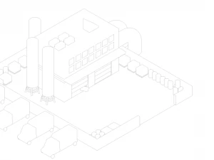 low poly factory 3D Model