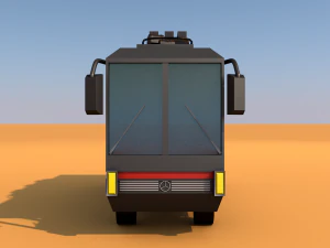 &ocirc;nibus lowpoly Modelo 3D