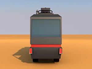 &ocirc;nibus lowpoly Modelo 3D