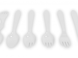 plastic utensils 3D Model
