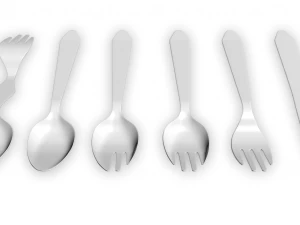 plastic utensils 3D Model