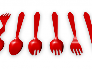 plastic utensils 3D Model
