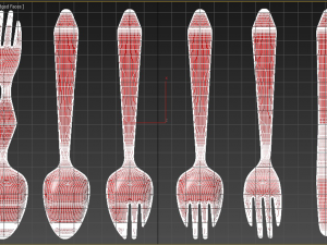 plastic utensils 3D Model