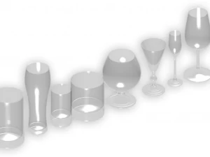 i&ccedil;ecekler i&ccedil;in bardaklar 3D Model