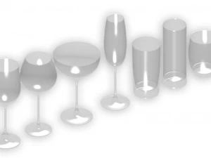 стаканы для напитков 3D Модель