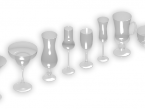 glasses for drinks Model 3D