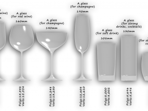 glasses for drinks Model 3D